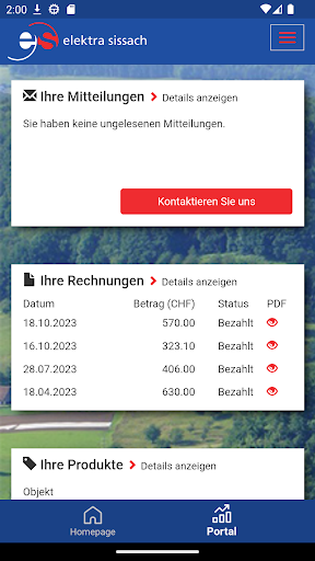 Elektra Sissach Screen 2
