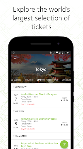 viagogo Tickets 2.1.4-release APK screenshots 2