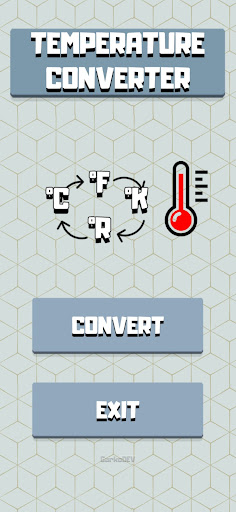 Android application Temperature Converter screenshort