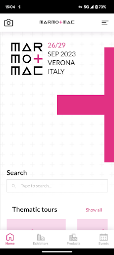 Android application Marmomac screenshort