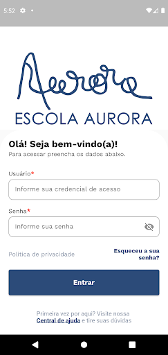 Android application Escola Aurora VGP screenshort