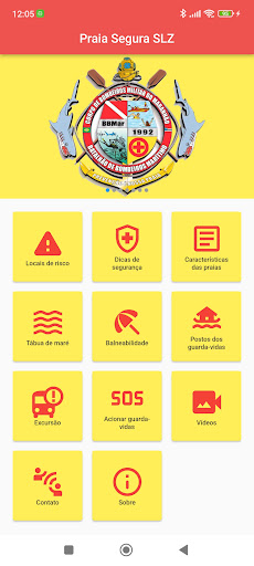 Android application Praia Segura SLZ screenshort