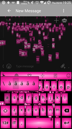 Keyboard Theme Led Pink