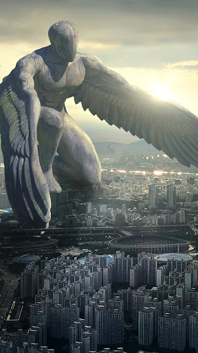 Android application angel wings wallpaper screenshort