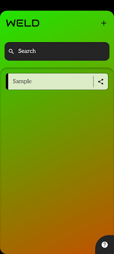 Android application FBP: WELD screenshort