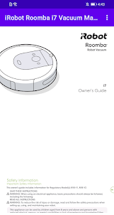 iRobot Roomba i7 Vacuum Manual