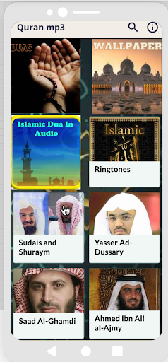 Android application Quran Mp3 screenshort