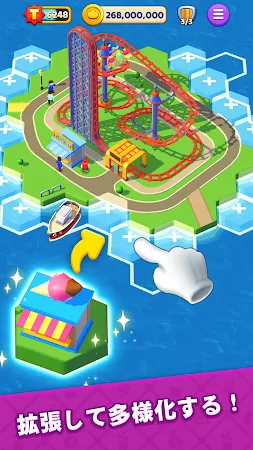 Game screenshot 頂点の大富豪！コインで築くテーマパーク帝国 hack