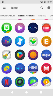 Esini – Екранна снимка на пакет с икони
