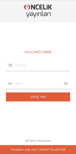 Android application Öncelik Optik Okuma screenshort