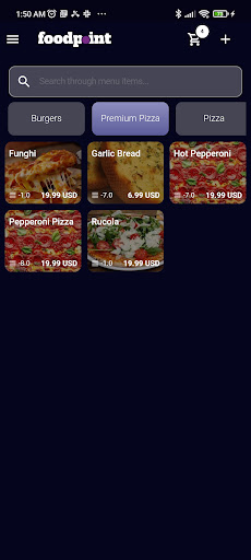 Android application Foodpoint Restaurant POS screenshort