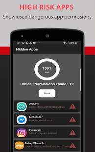 Hidden Apps - versteckte Apps Captura de pantalla