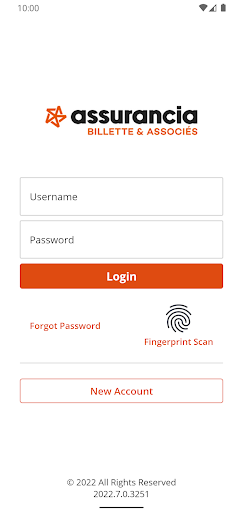 Android application Assurancia Billette screenshort