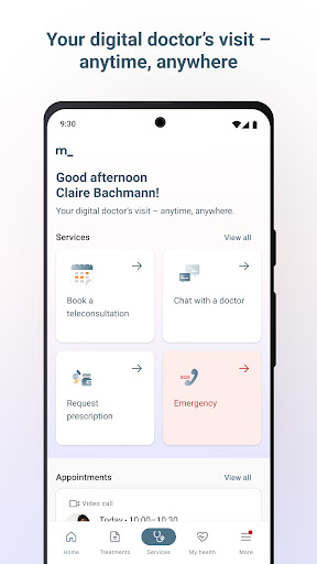 Android application CONCORDIA Medgate screenshort