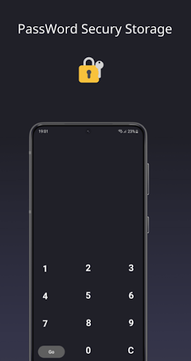 Android application Password storage screenshort