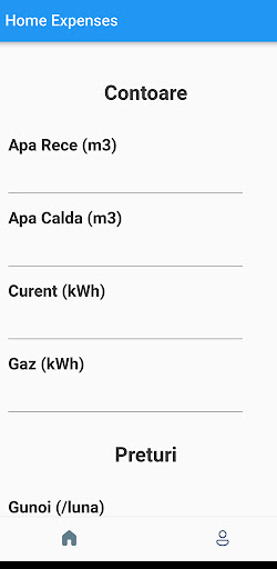 Android application Home Expenses Calculator screenshort