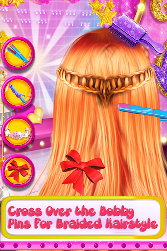 Android application Girls Hairs and Dress Up Games screenshort