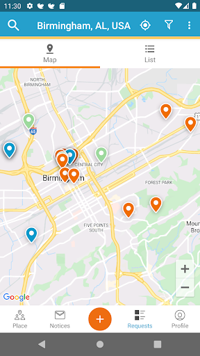 Screenshot of MY BHAM 311