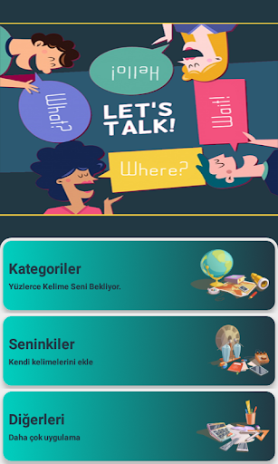 Android application En Çok Kullanılan Kelimeler screenshort