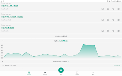 Screen Stream over HTTP