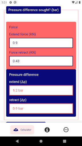 Hydraulic Calculator Engineer Screen 3