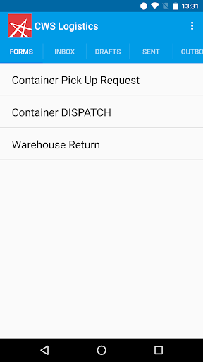 Android application CWS Logistics screenshort