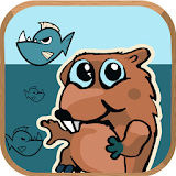 Beaver time - fish time for vk icon