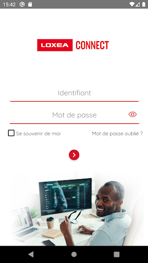 Android application Loxea Connect screenshort