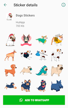 Dog Stickers for WhatsAppのおすすめ画像5