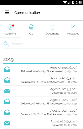 Android application CedolinoApp screenshort