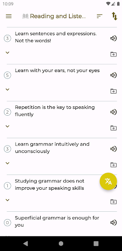 Android application TalTal: Dil Öğrenin screenshort