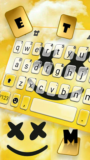 Yellow Watercolor DJ Keyboard Screen 2