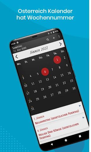 Kalender Österreich Feiertage Screen 2