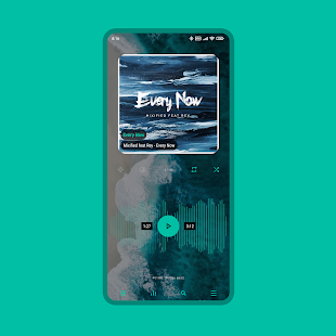 Luminous Black - Poweramp Skin لقطة شاشة