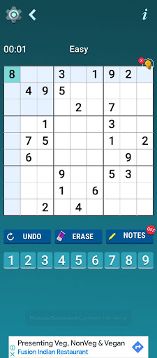 Sudoku Puzzle Game Screen 3