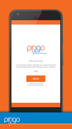 Android application Pingo Analisi Internet screenshort