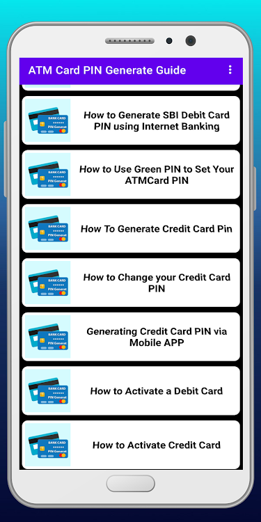 ATM Card PIN Generate Guide - 2.0 - (Android)