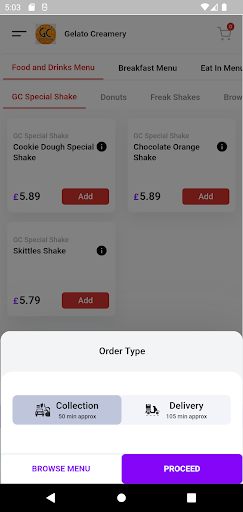 GELATOcreamery Sale Screen 2