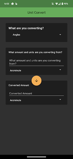 Android application Easy Unit Converter screenshort