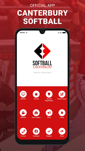Android application Canterbury Softball screenshort
