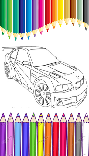 Games Car Coloring Book