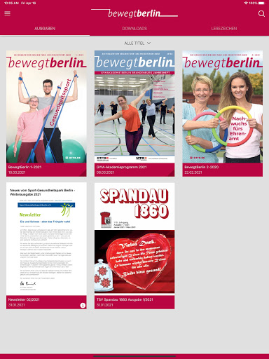Android application BewegtBerlin screenshort