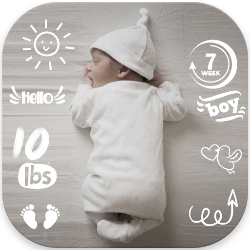 Baby Pics Milestone & Sticker logo