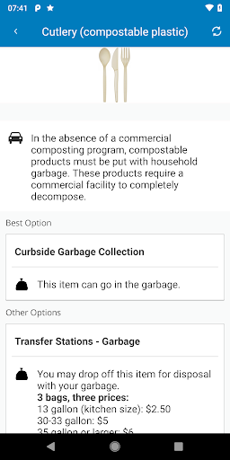 Otter Tail County Waste Wizard Screen 2