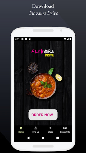 Android application Flavaurs Drive screenshort