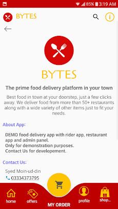 Bytes Food Delivery DEMOのおすすめ画像2