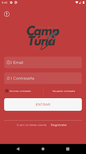 Android application Padel Camp Turia screenshort