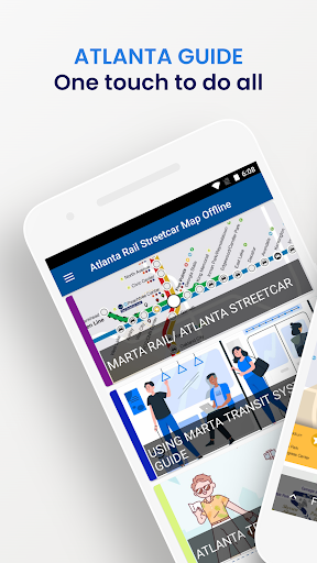 Android application Atlanta Rail Streetcar Guide screenshort
