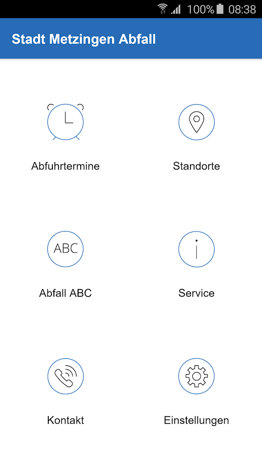 Android application Abfall App Stadt Metzingen screenshot