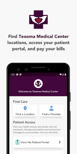 Android application Texoma Medical Center screenshort
